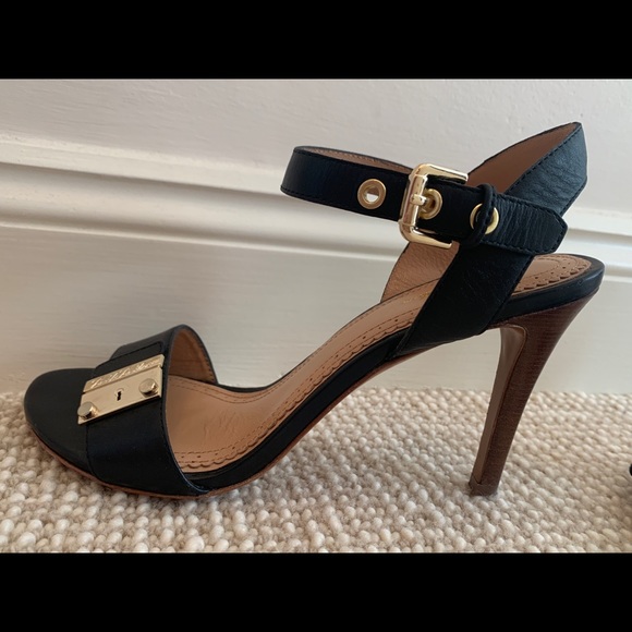 Navy Brooks Brothers Ankle Strap Sandals - Picture 2 of 8